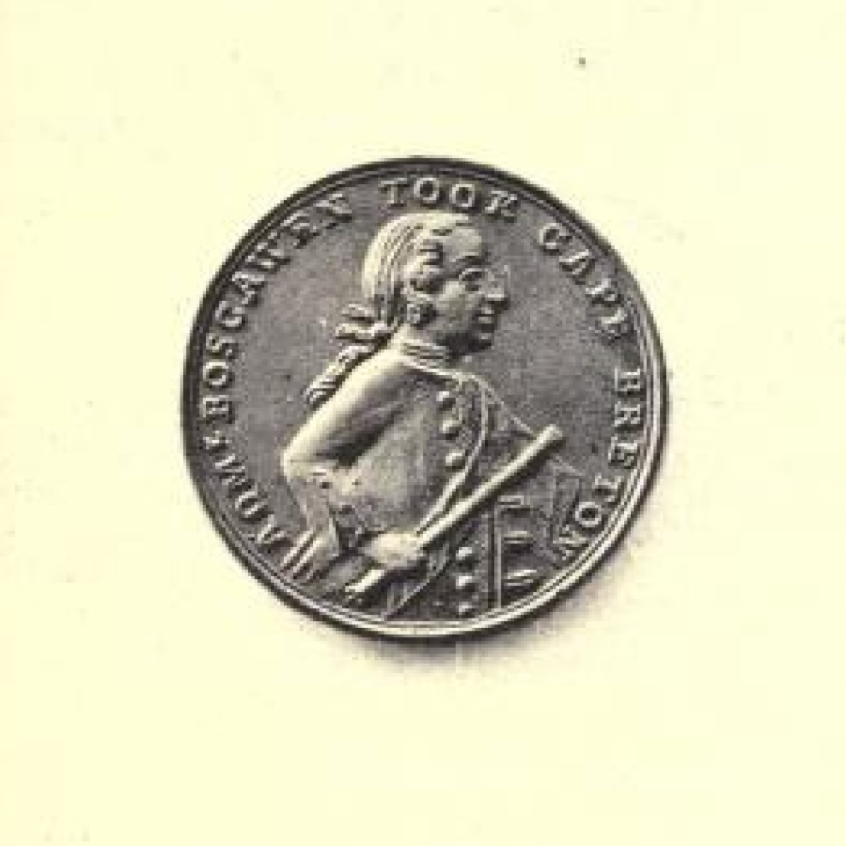 A Commemorative Medal featuring Edward Boscawen, for the Siege of Louisbourg